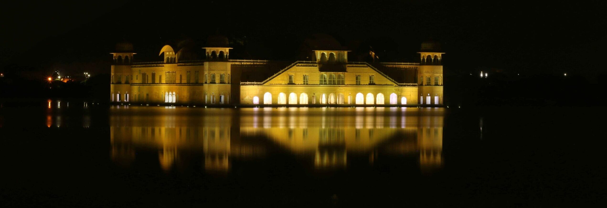 Night of Jal Mahal. How Beautifully Jal Mahal Illuminated with Light at night