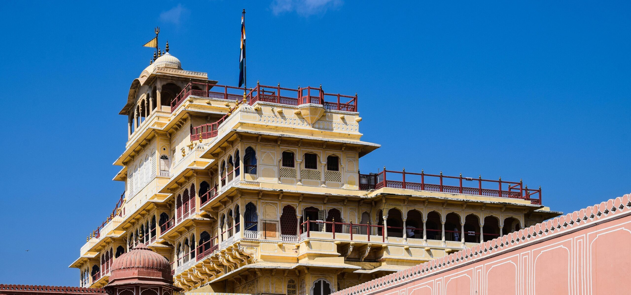 Captivating view of City Palace Jaipur showcasing Rajput and Mughal architecture.