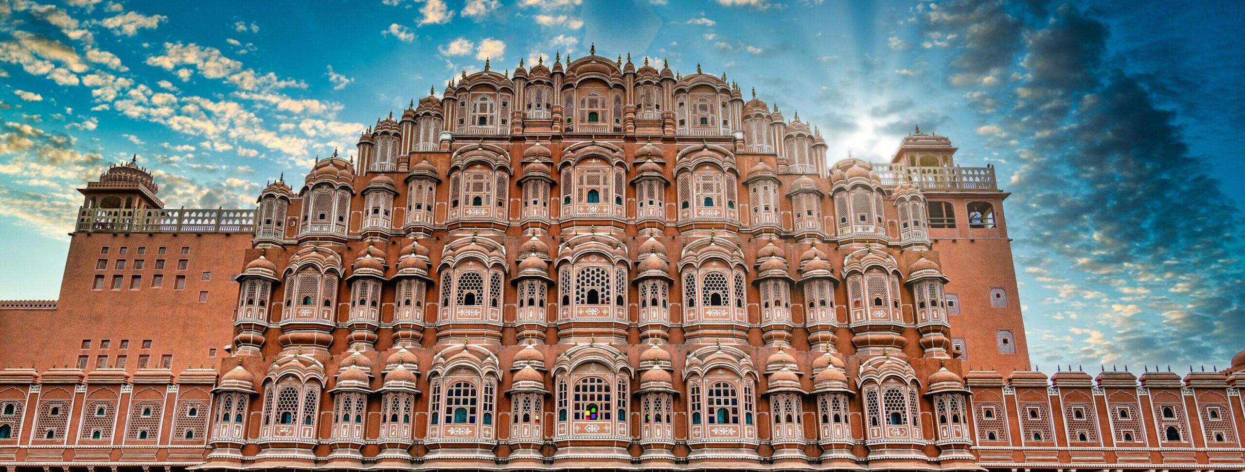 Hawa Mahal, the Palace of Winds, showcases stunning architecture in Jaipur, India.